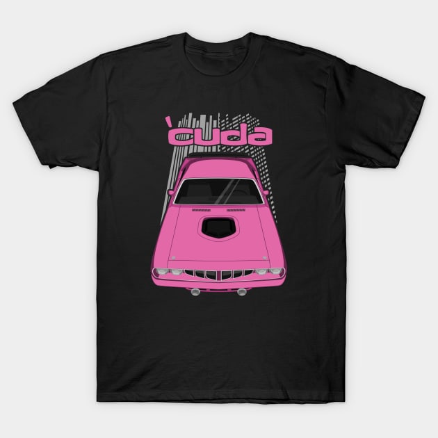 Plymouth Barracuda 1971 - Pink T-Shirt by V8social